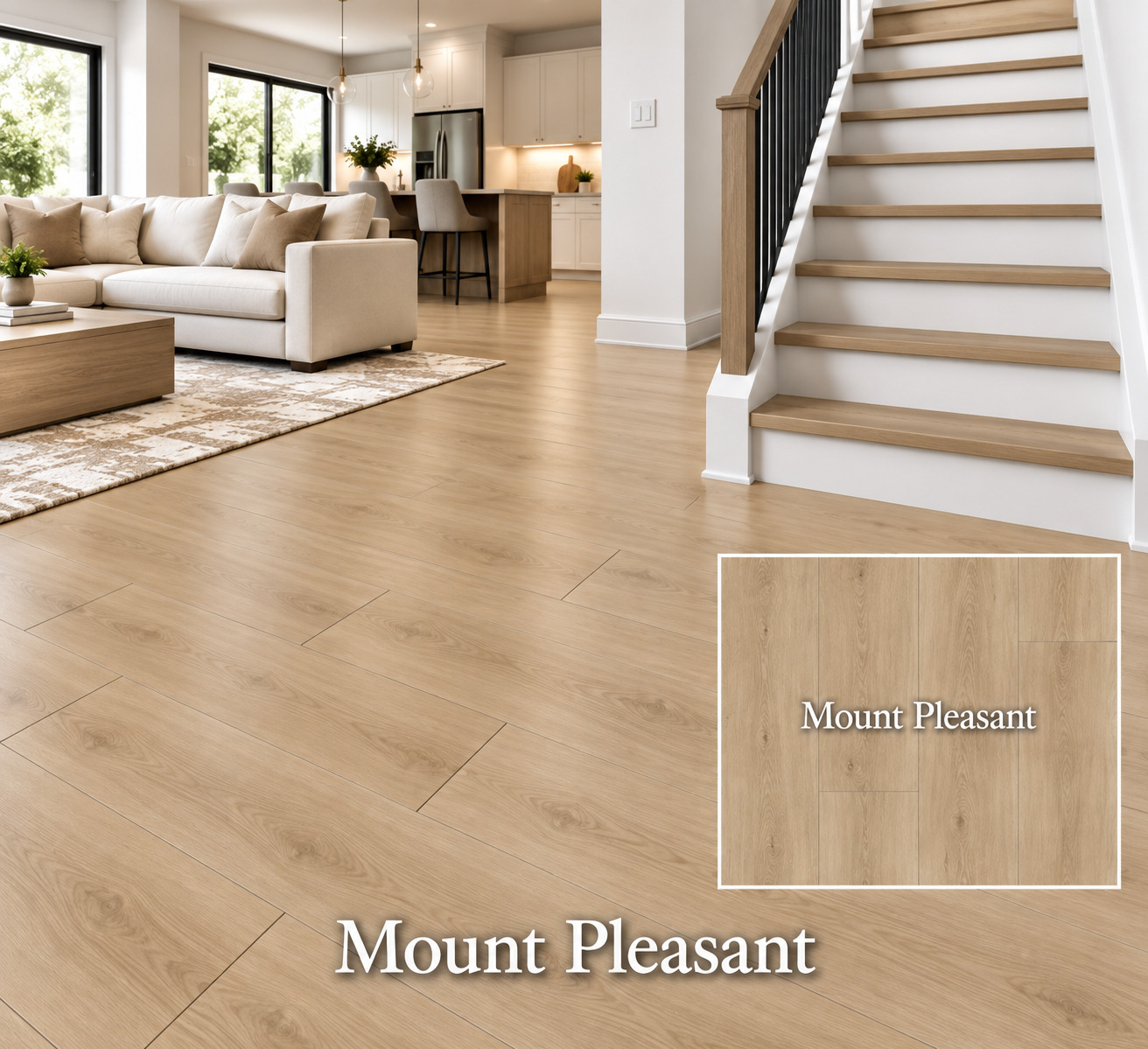 Mount Pleasant luxury vinyl plank color detail