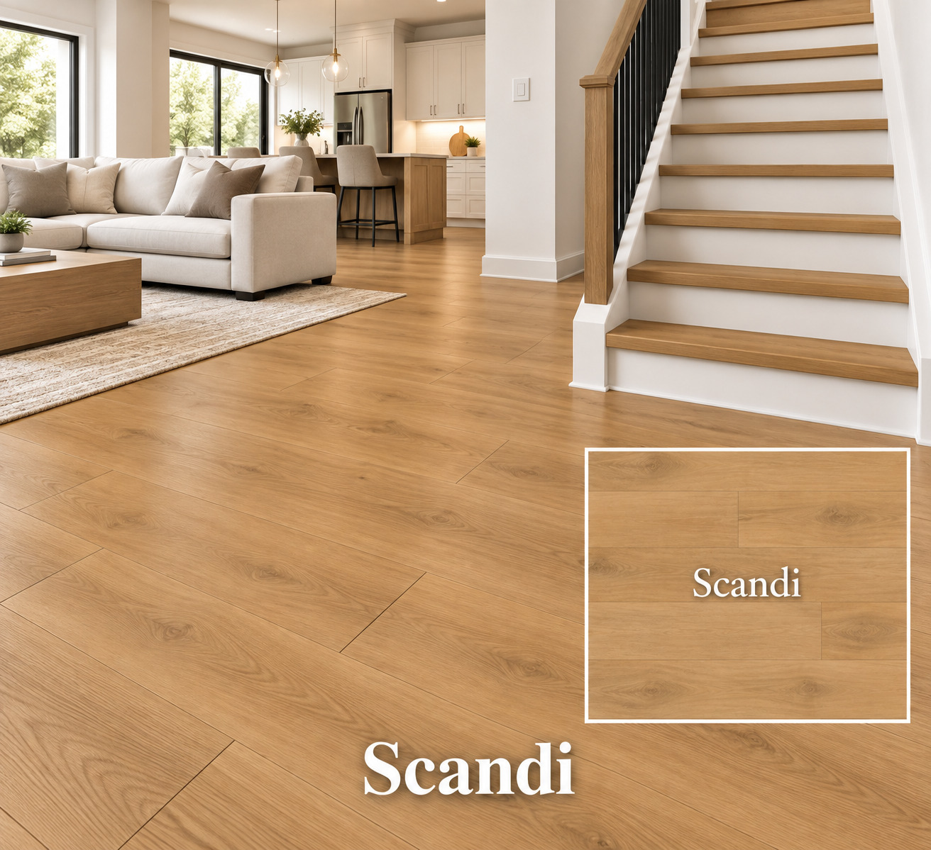 MSI Laurel Reserve Scandi luxury vinyl plank color detail