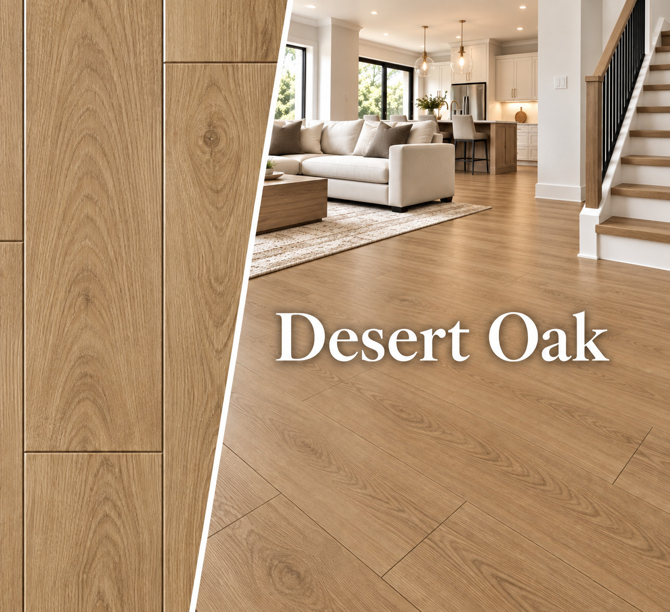 New Classic Desert Oak luxury vinyl plank color detail