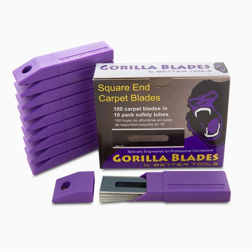 20102T Gorilla Square End Carpet Blades — 100 Pack